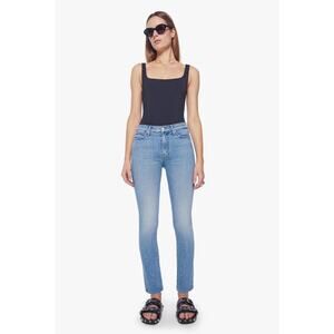 Mother Jeans Womens 30 The Rascal Skimp Straight Punk Charming Blue Light Wash